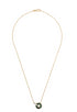 18kt yellow gold Promesse malachite necklace